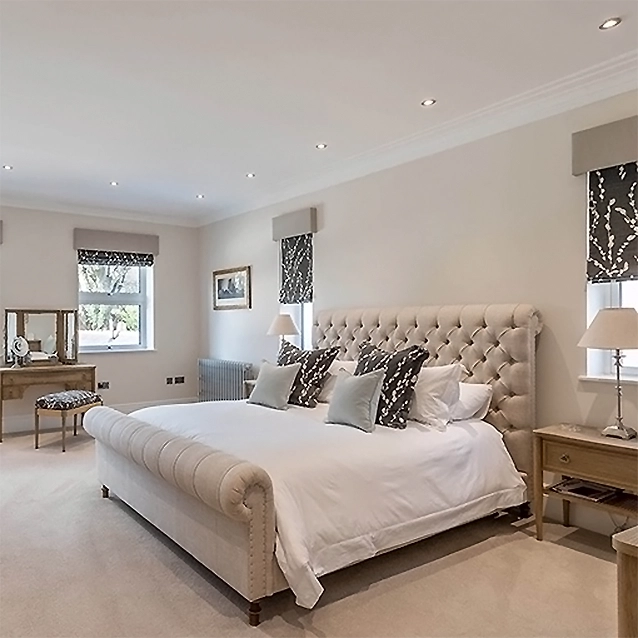 Pentlow King Bed in Sole Linen Natural